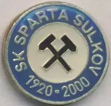 футбол.клуб Спарта Сулков (Чехія)1 важмет /SK Sparta Sulkov,Czech football badge