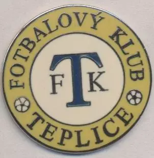 футбол.клуб Тепліце (Чехія)4 ЕМАЛЬ / FK Teplice, Czech football enamel pin badge