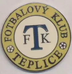 футбол.клуб Тепліце (Чехія)4 ЕМАЛЬ / FK Teplice, Czech football enamel pin badge