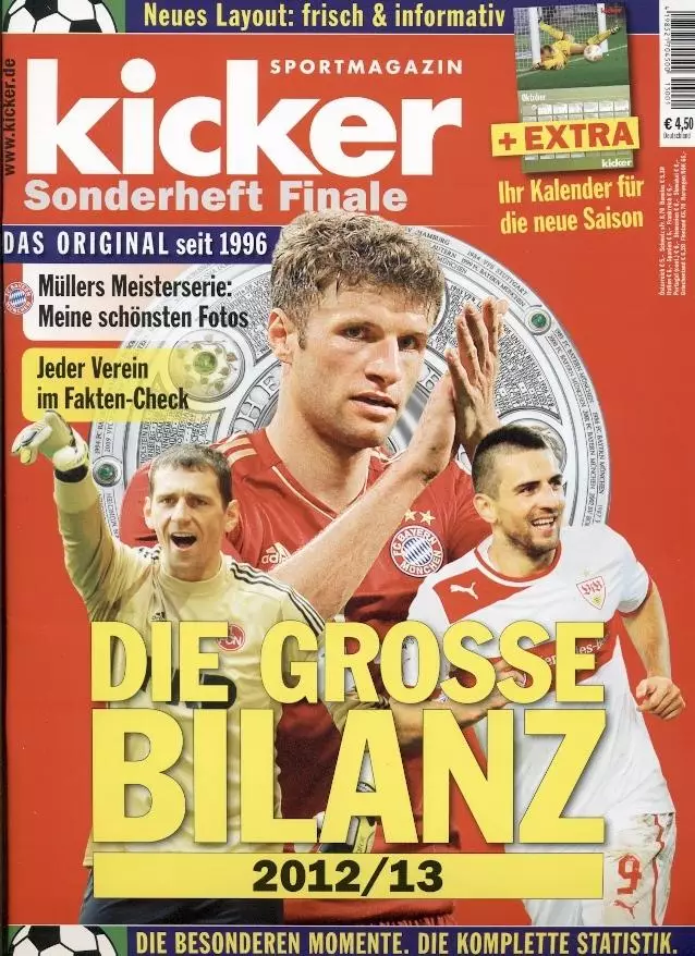 Німеччина, чемп-т 2012-13 резюме, спецвидання Кікер/Kicker Saison Bilanz summary