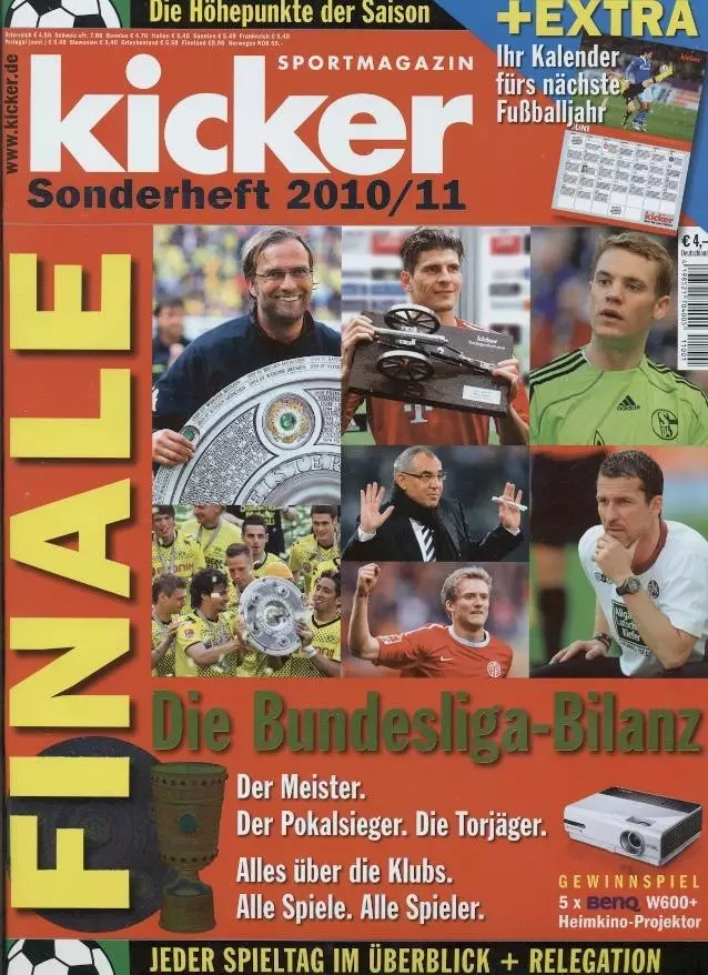 Німеччина, чемп-т 2010-11 резюме, спецвидання Кікер/Kicker Saison Bilanz summary