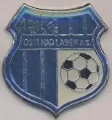 футбол.клуб Усті-над-Лабем (Чехія)2 важмет /FK Usti nad Labem,Czech football pin