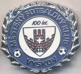 футбольний клуб Вишков (Чехія)2 ЕМАЛЬ / MFK Vyskov,Czechia football enamel badge