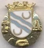 футбол.клуб Алверка (Португалія1 ЕМАЛЬ/FC Alverca,Portugal football enamel badge