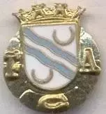 футбол.клуб Алверка (Португалія1 ЕМАЛЬ/FC Alverca,Portugal football enamel badge