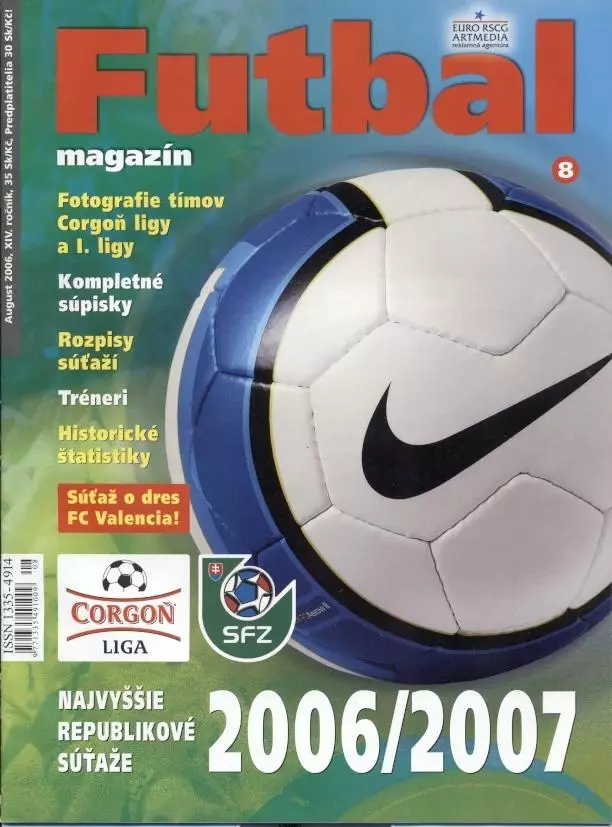 Словаччина, чемпіонат 2006-07a спецвидання Футбал/Slovakia football season guide