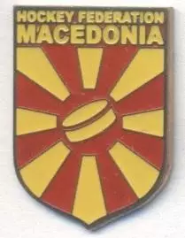 Македонія,федерація хокею,важмет/Macedonia ice hockey assn. federation pin badge