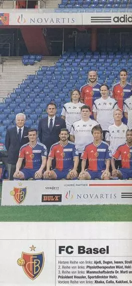 постер А4 футбол Базель (Швейцарія) 2014 / FC Basel, Switzerland football poster