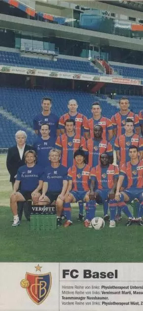постер А4 футбол Базель (Швейцарія) 2011 / FC Basel, Switzerland football poster