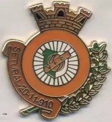 футбол.клуб Віт.Сетубал (Португалія1 ЕМАЛЬ/Vitoria Setubal,Portugal football pin