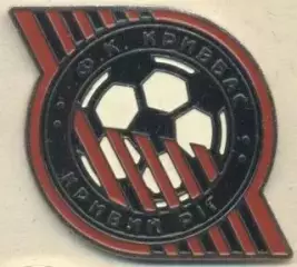 футбол.клуб Кривбас Кривий Ріг (Україна)2 важмет/Kryvbas KR,Ukraine football pin