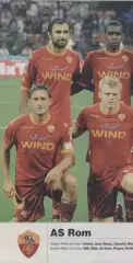 постер А4 футбол Рома (Італія) 2010 / AS Roma, Italy football team poster