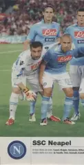 постер А4 футбол Наполі (Італія) 2011 / SSC Napoli, Italy football team poster
