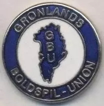 Гренландія,федерація футболу (не-ФІФА)1 ЕМАЛЬ /Greenland football federation pin