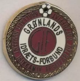 Гренландія,федерація футболу (не-ФІФА)3 ЕМАЛЬ /Greenland football federation pin
