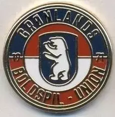 Гренландія,федерація футболу (не-ФІФА)4 ЕМАЛЬ /Greenland football federation pin
