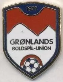 Гренландія,федерація футболу (не-ФІФА)5 ЕМАЛЬ /Greenland football federation pin