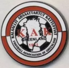 Гренландія,федерація футболу (не-ФІФА)7 ЕМАЛЬ /Greenland football federation pin