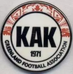 Гренландія,федерація футболу (не-ФІФА)8 ЕМАЛЬ /Greenland football federation pin