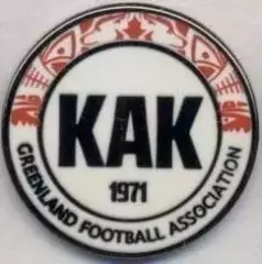 Гренландія,федерація футболу (не-ФІФА)8 ЕМАЛЬ /Greenland football federation pin