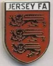 Джерсі, федерація футболу (не-ФІФА)3 ЕМАЛЬ /Jersey football federation pin badge