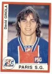 наклейка футбол Д.Жинола (Франція /David Ginola,Paris SG,France football sticker
