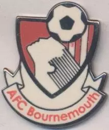 футбол.клуб Борнмут (Англія)2 ЕМАЛЬ / AFC Bournemouth,England football pin badge