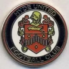 футбольний клуб Хайд (Англія)1 ЕМАЛЬ / Hyde FC,England football enamel pin badge