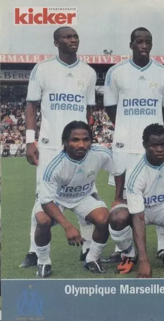 постер А4 футбол Олімпік Марсель(Франція 2009/O.Marseille,France football poster