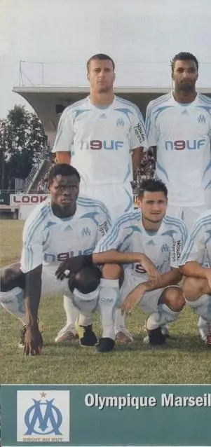 постер А4 футбол Олімпік Марсель(Франція 2007/O.Marseille,France football poster