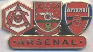 футбол.клуб Арсенал Лондон (Англія)2 ЕМАЛЬ/Arsenal FC,England football pin badge