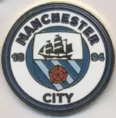 футбол.клуб Манчестер Сіті (Англія)6 ЕМАЛЬ /Manchester City,England football pin