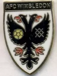 футбольний клуб Вімблдон (Англія) ЕМАЛЬ/Wimbledon AFC,England football pin badge