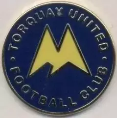футбол.клуб Торкі Ю.(Англія)2 ЕМАЛЬ/Torquay United FC,England football pin badge
