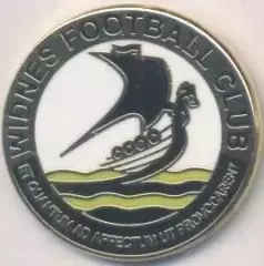 футбол.клуб Віднес (Англія) ЕМАЛЬ / Widnes FC, England football enamel pin badge