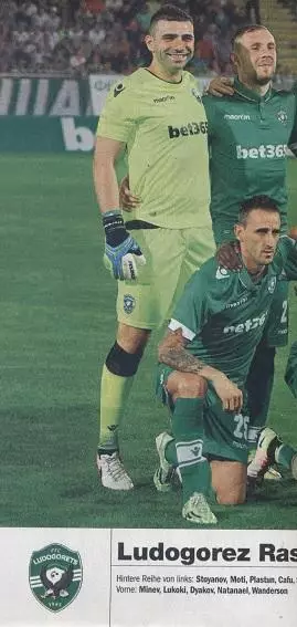 постер А4 футбол Лудогорец (Болгарія) 2016/Ludogorets,Bulgaria football poster