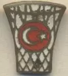 Туреччина, баскетбол, федерація, офіц. ЕМАЛЬ /Turkey basketball federation badge
