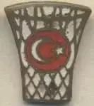Туреччина, баскетбол, федерація, офіц. ЕМАЛЬ /Turkey basketball federation badge
