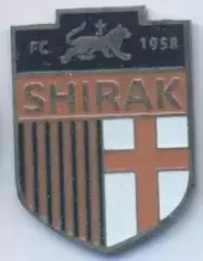 футбол.клуб Ширак Гюмрі (Вірменія) важмет / FC Shirak,Armenia football pin badge
