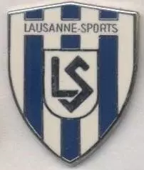 футбол.клуб Лозанна (Швейцарія)2 ЕМАЛЬ / Lausanne-Sport,Switzerland football pin