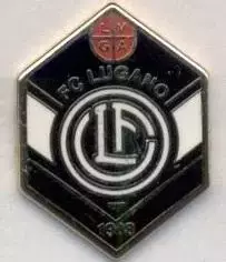 футбол.клуб Лугано (Швейцарія) ЕМАЛЬ / FC Lugano, Switzerland football pin badge