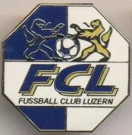 футбольний клуб Люцерн (Швейцарія)1 ЕМАЛЬ / FC Luzern,Switzerland football badge