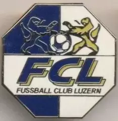 футбольний клуб Люцерн (Швейцарія)1 ЕМАЛЬ / FC Luzern,Switzerland football badge