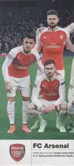 постер А4 футбол Арсенал (Англія) 2016/FC Arsenal London,England football poster