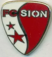 футбольний клуб Сьйон (Швейцарія)3 ЕМАЛЬ /FC Sion,Switzerland football pin badge