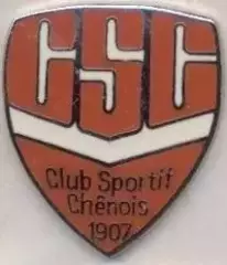 футбол.клуб Шенуа (Швейцарія) ЕМАЛЬ / CS Chenois, Switzerland football pin badge