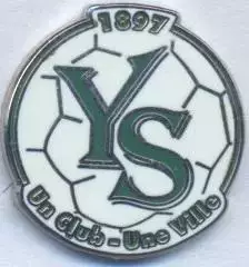 футбол.клуб Івердон (Швейцарія)2 ЕМАЛЬ / Yverdon-Sport, Switzerland football pin