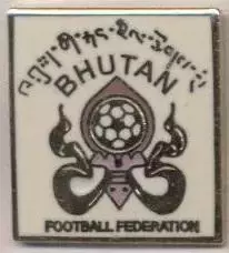 Бутан, федерація футболу №2, ЕМАЛЬ / Bhutan football federation enamel pin badge