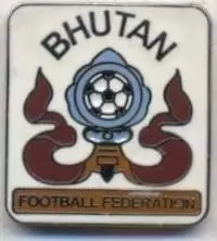 Бутан, федерація футболу №3, ЕМАЛЬ / Bhutan football federation enamel pin badge