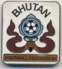 Бутан, федерація футболу №3, ЕМАЛЬ / Bhutan football federation enamel pin badge